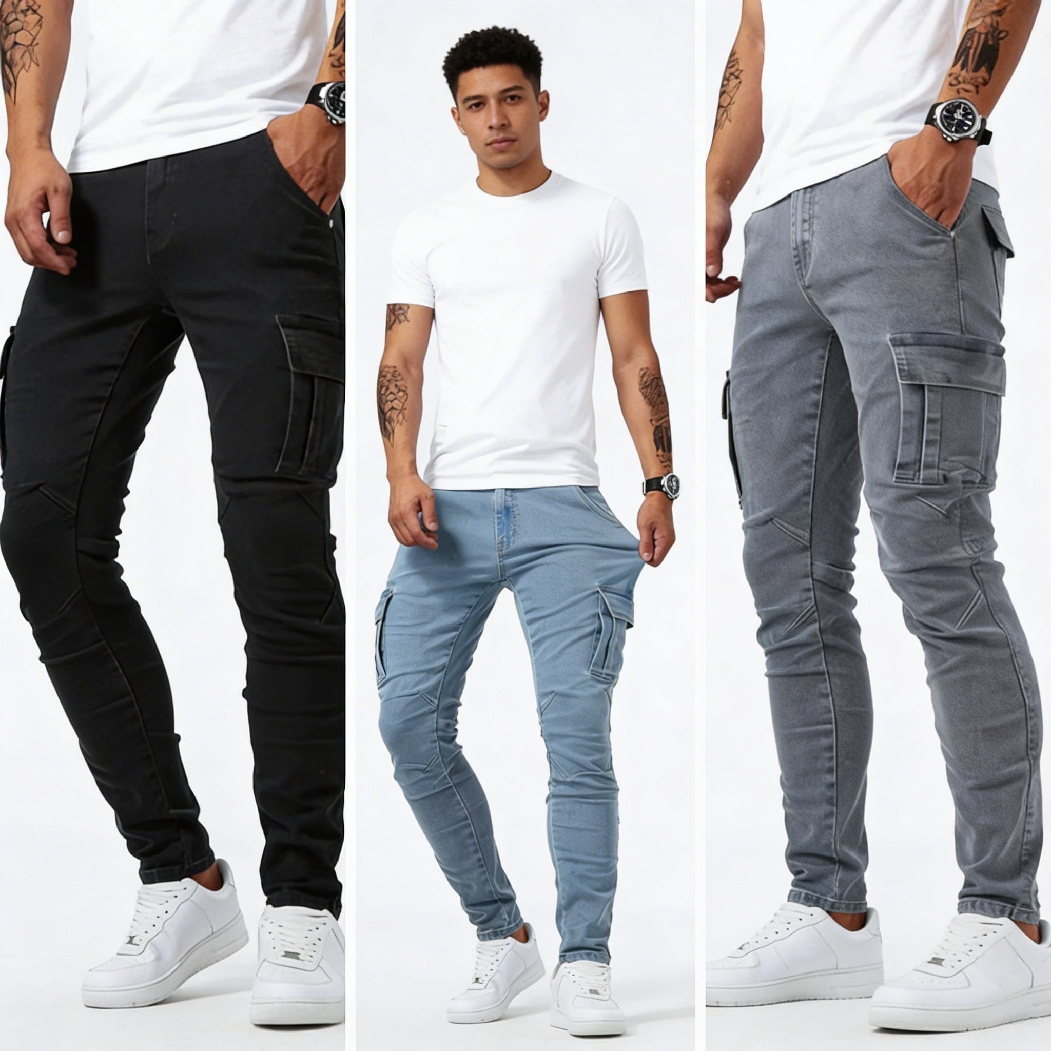 Jean Cargo Denim André Ferran