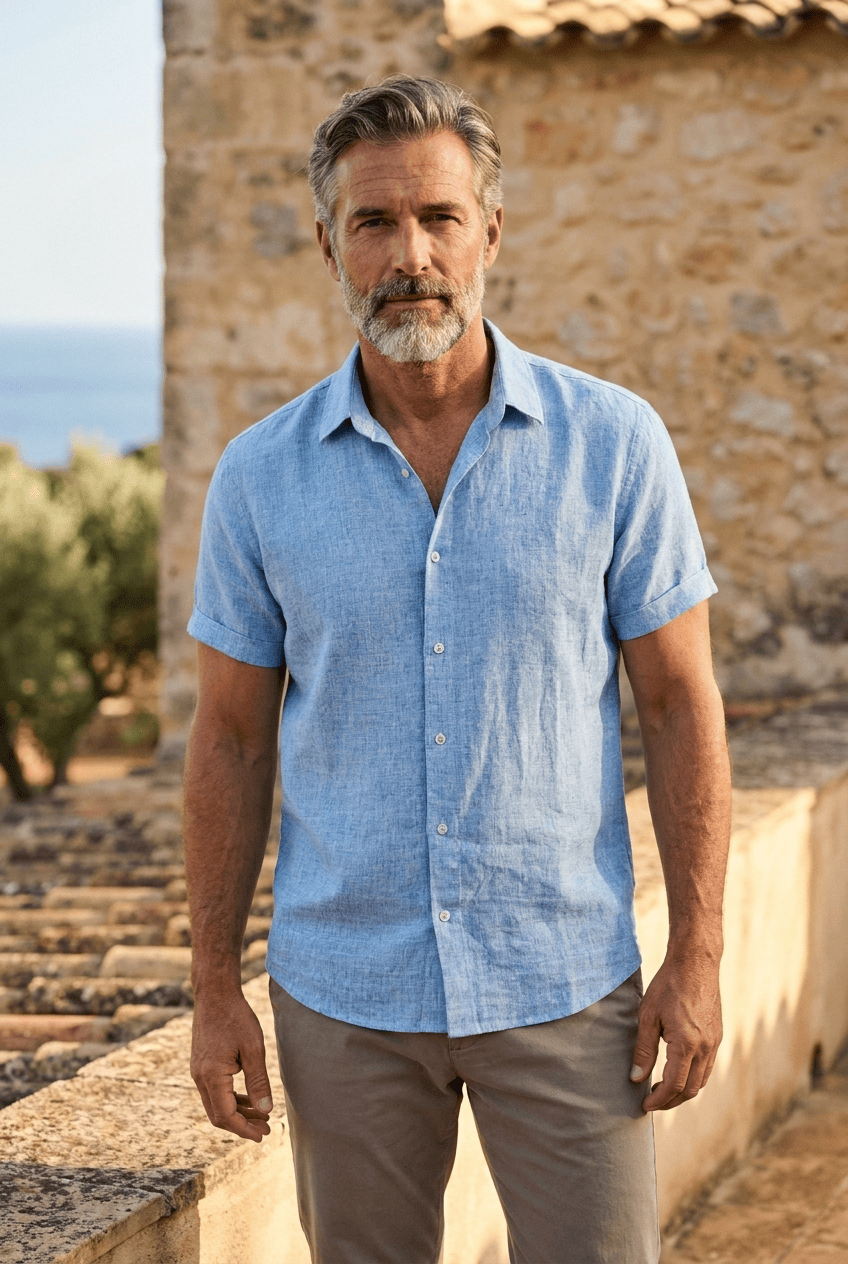 Camisa de lino André Ferran