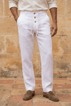 Pantalones de lino André Ferran Porto