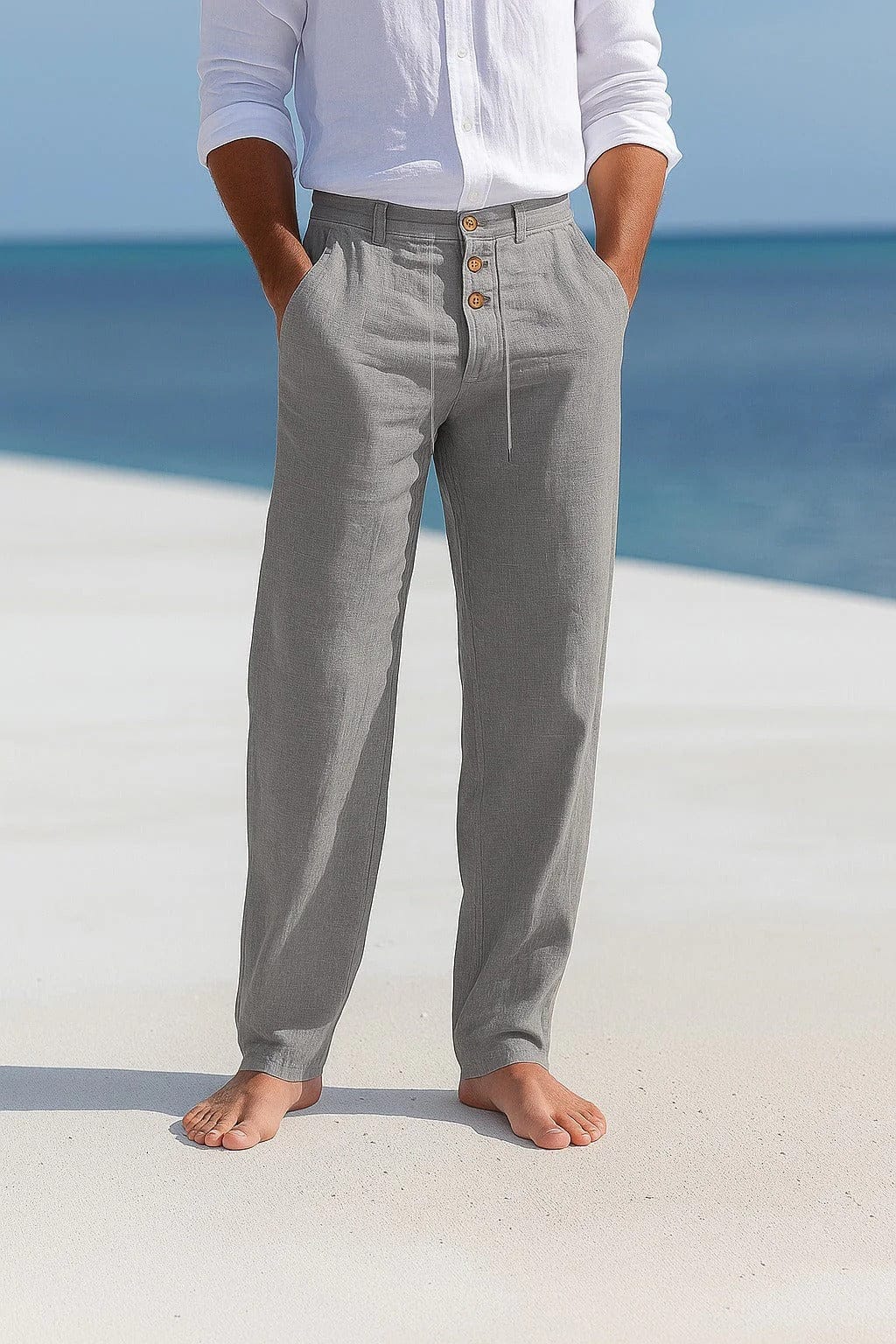 Pantalones de lino André Ferran Porto
