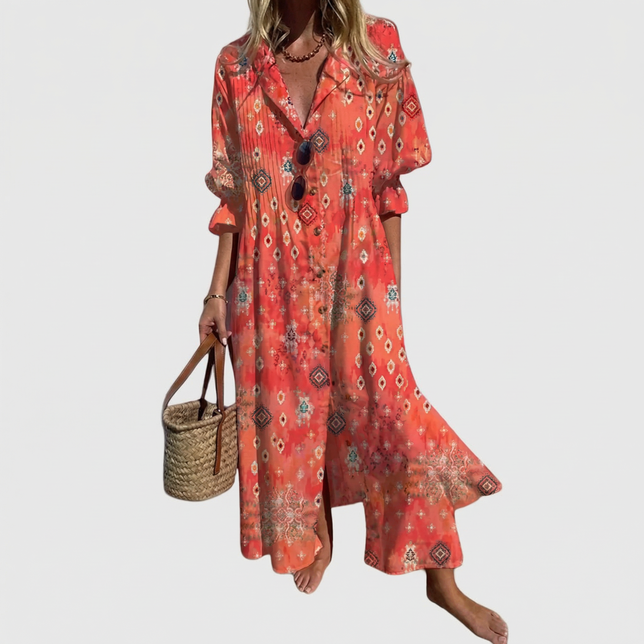 Scarlett | Elegancka Boho Sukienka Maxi