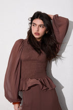 BLUSA CALM CHOCOLATE