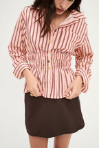 BLUSA PINK SCRUNCHY PUFFED