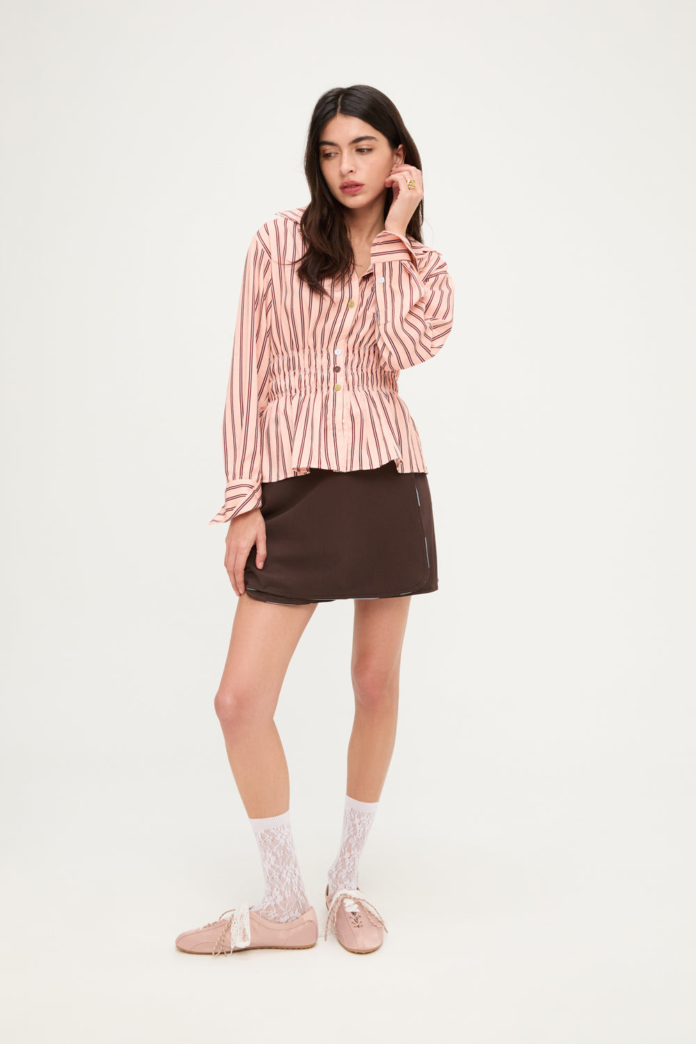 BLUSA PINK SCRUNCHY PUFFED