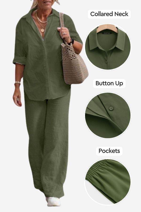 Zestaw Relaxed Shirt & Trousers