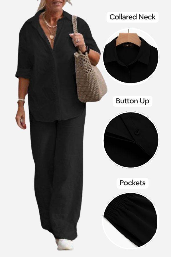 Zestaw Relaxed Shirt & Trousers