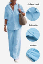 Zestaw Relaxed Shirt & Trousers