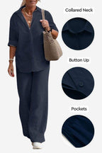 Zestaw Relaxed Shirt & Trousers