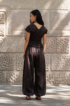 Pantalón Ren Choco (100% Lino)
