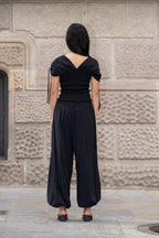 Top Ren Negro 'Cupro Touch'