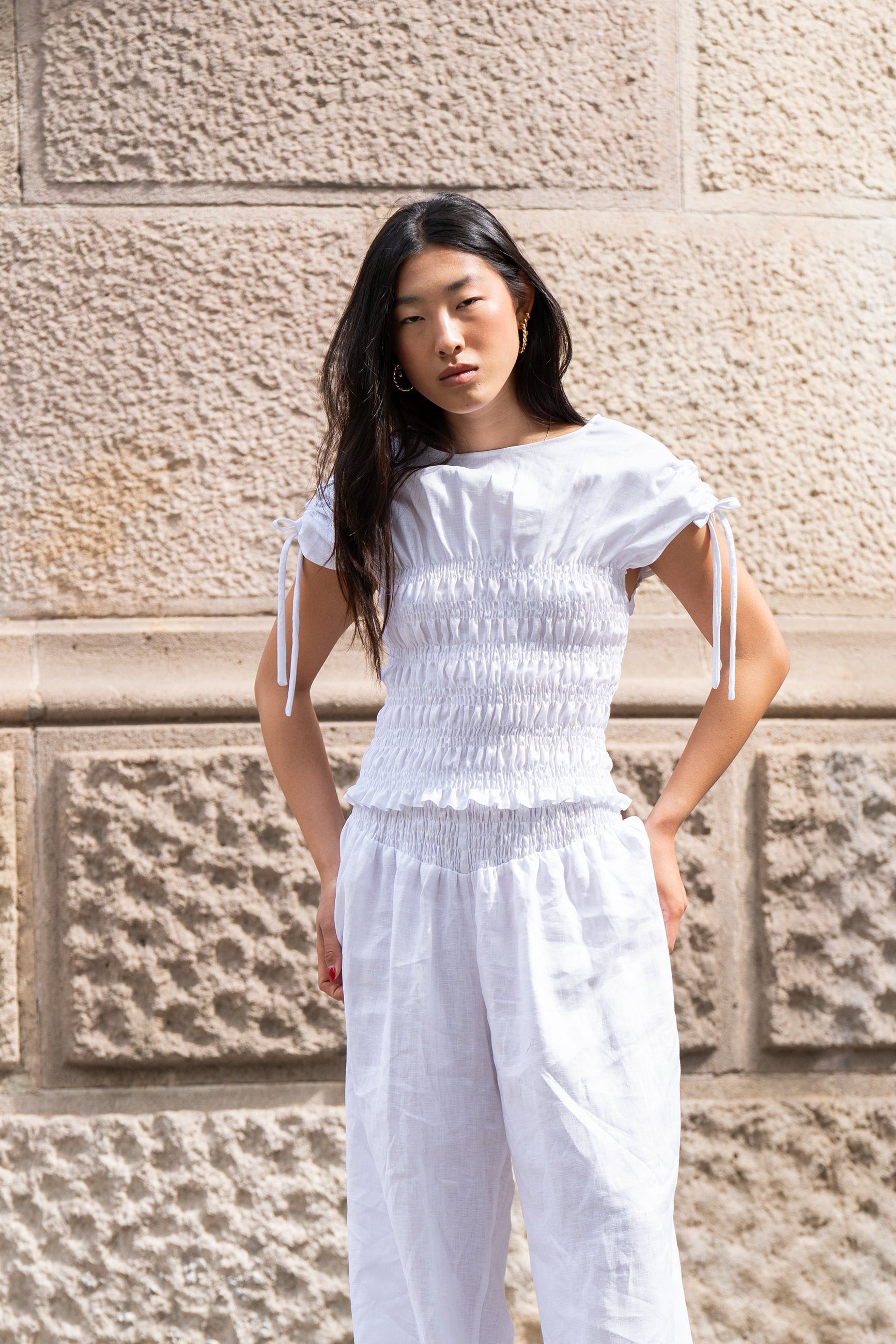 Top Ren Blanco (100% Linen)