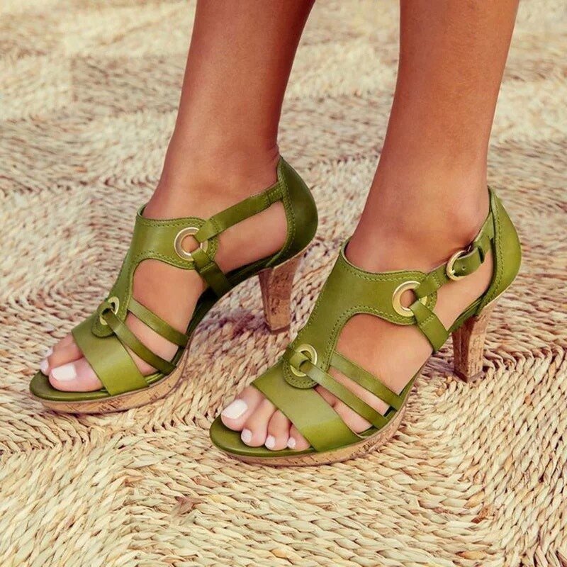BIANCA | Sandalias con Tacón Estable para Comodidad Refinada y Estilo Versátil