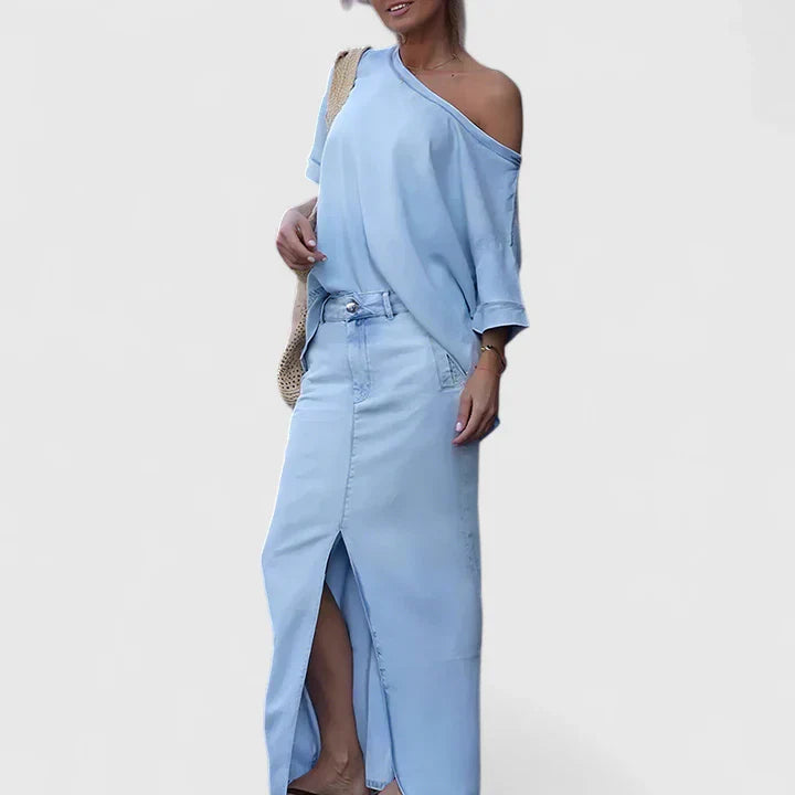 Averlynn | Elegancki Zestaw Maxi Spódnicy
