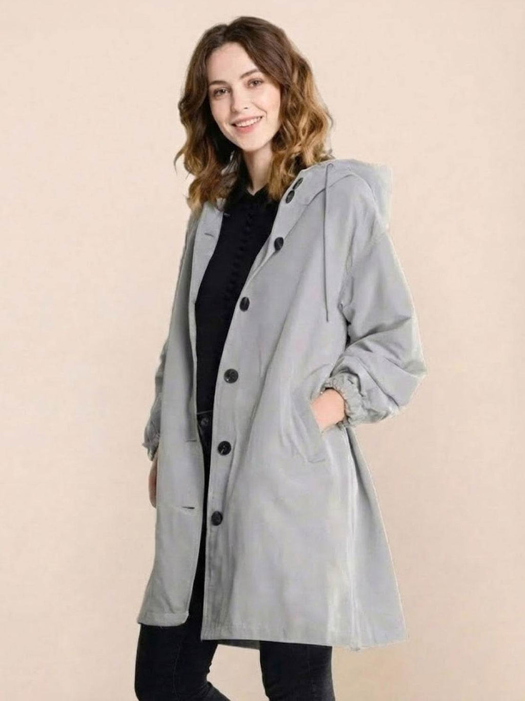 Kurtka Przeciwdeszczowa Rain Couture - Modna, Oversized i Wodoodporna