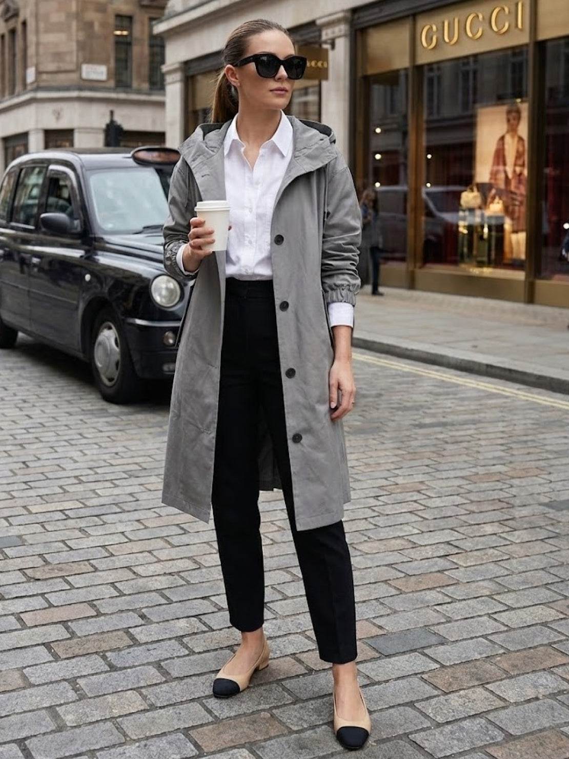 Kurtka Przeciwdeszczowa Rain Couture - Modna, Oversized i Wodoodporna