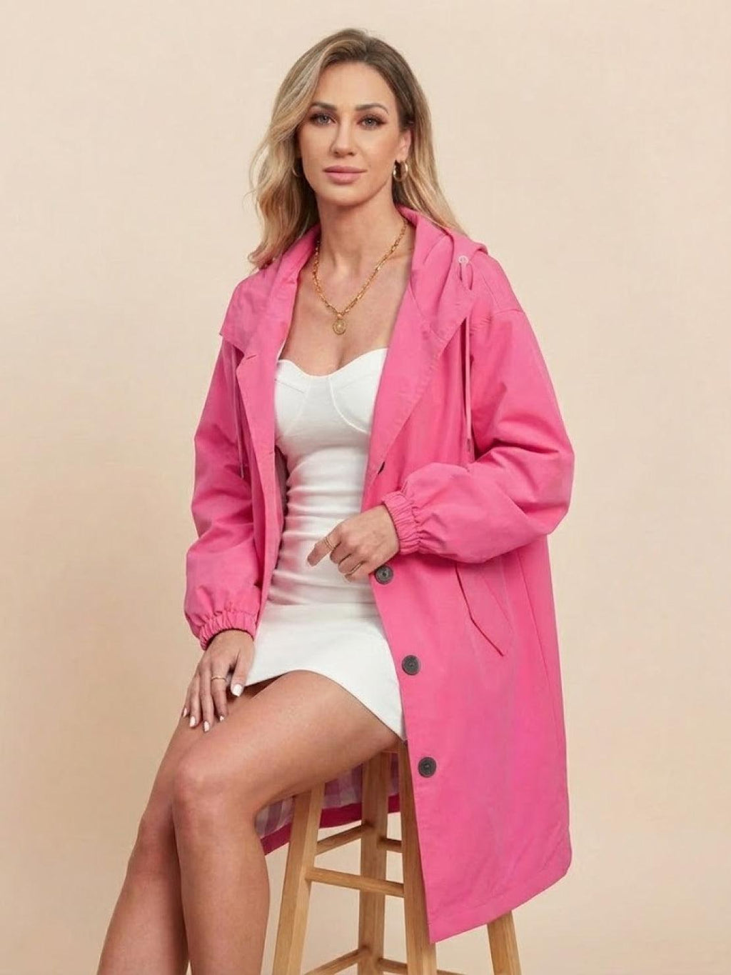 Kurtka Przeciwdeszczowa Rain Couture - Modna, Oversized i Wodoodporna