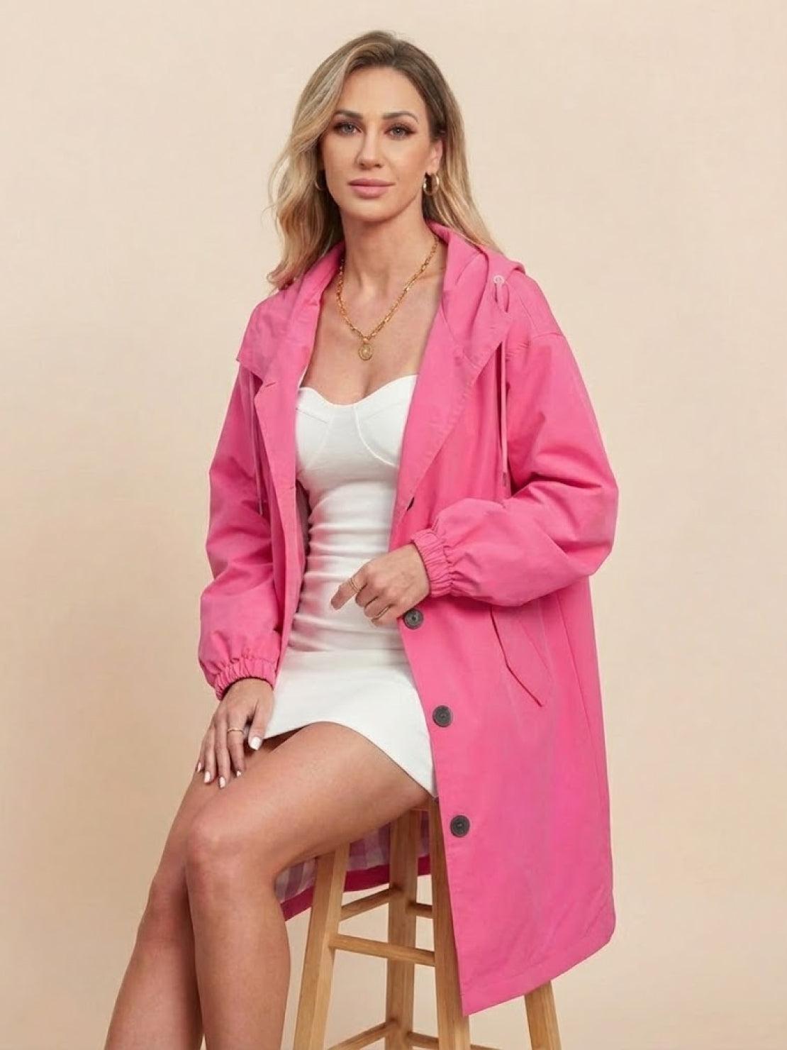 Kurtka Przeciwdeszczowa Rain Couture - Modna, Oversized i Wodoodporna