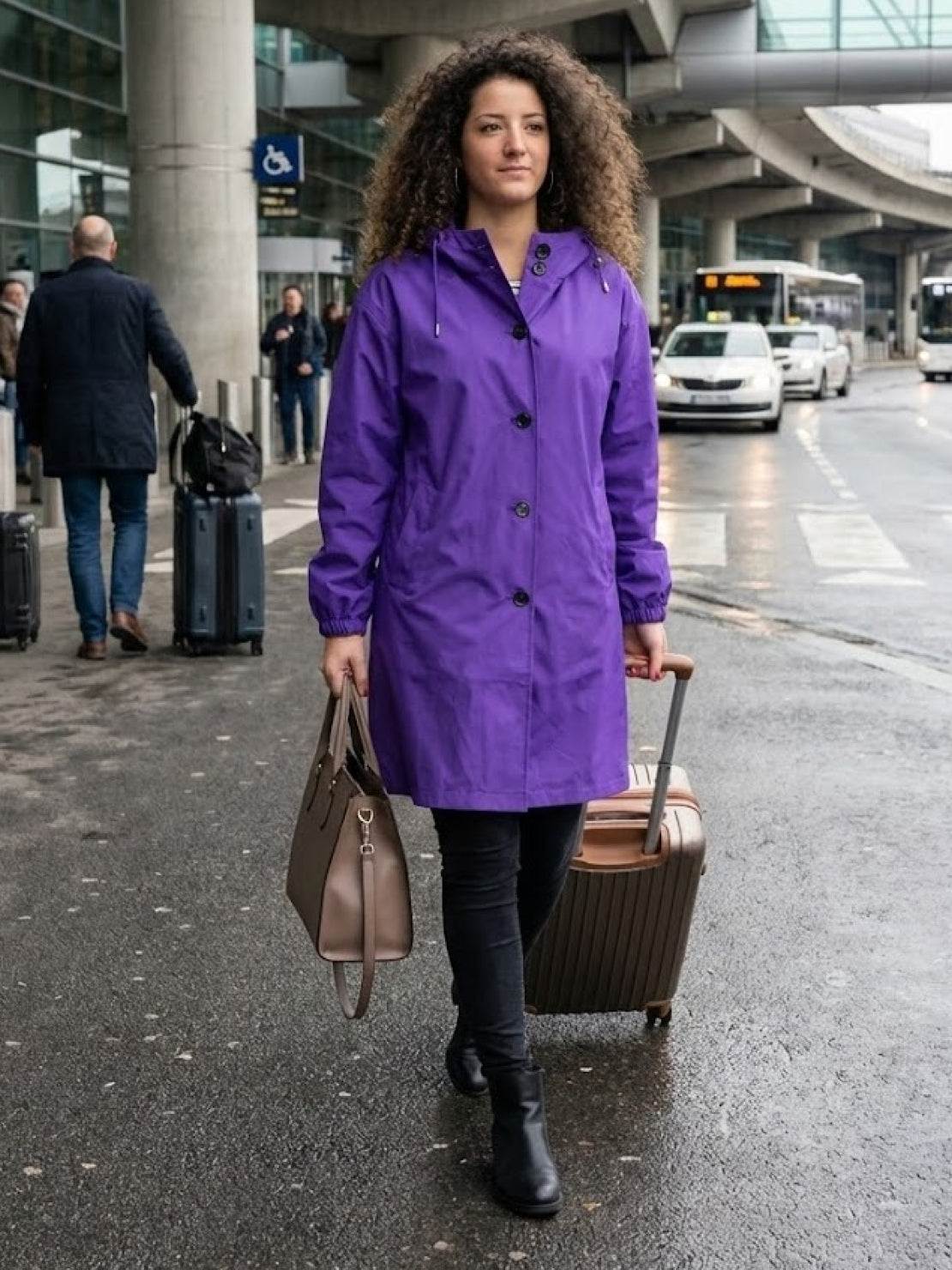 Kurtka Przeciwdeszczowa Rain Couture - Modna, Oversized i Wodoodporna