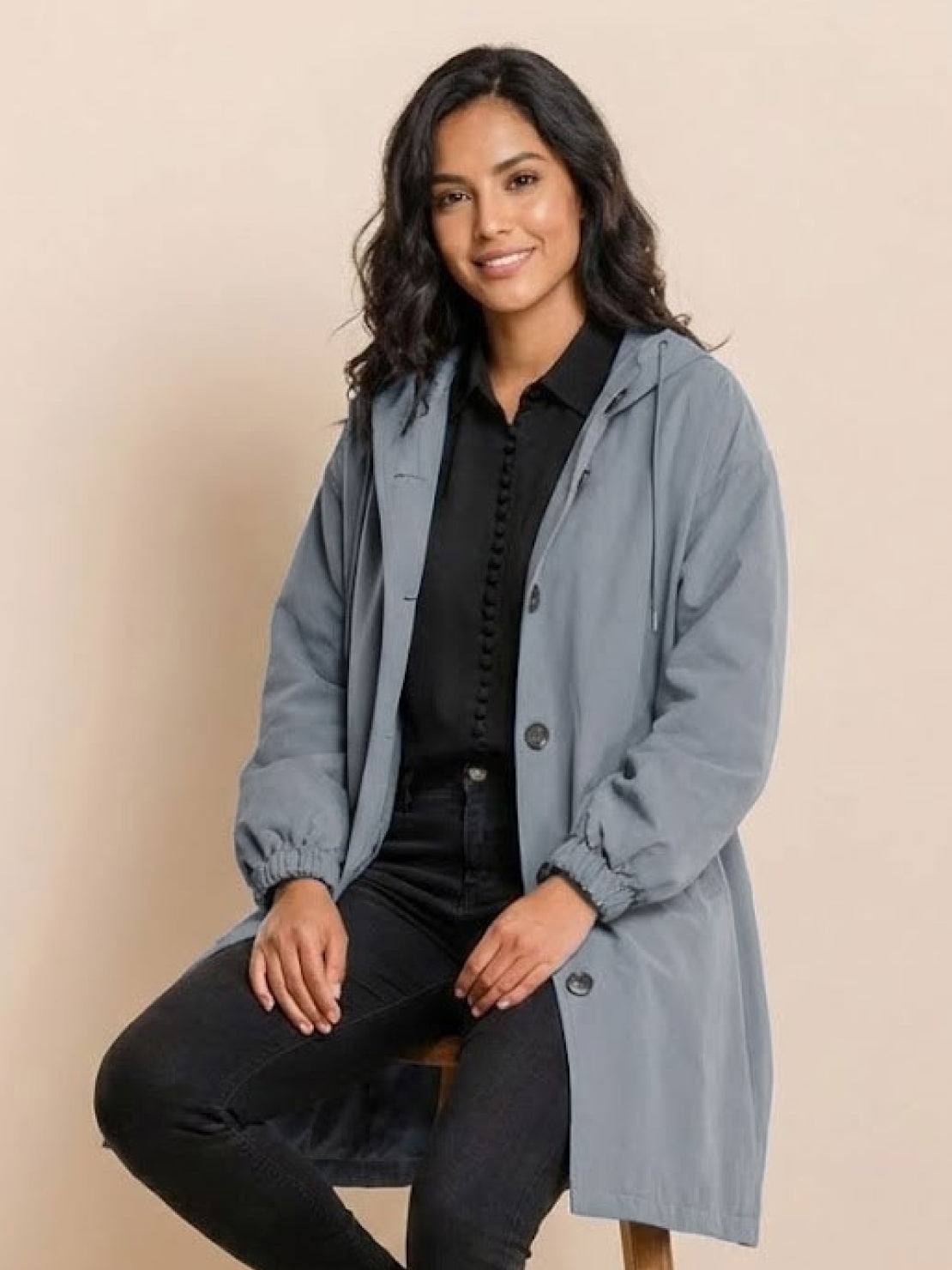 Kurtka Przeciwdeszczowa Rain Couture - Modna, Oversized i Wodoodporna