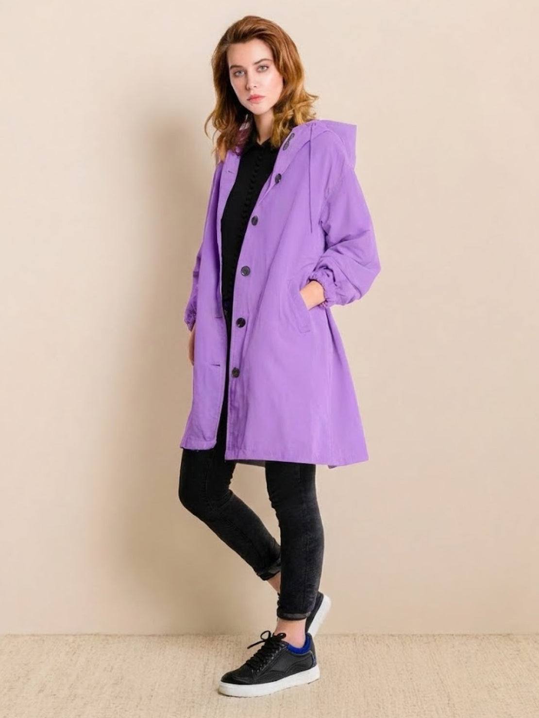 Kurtka Przeciwdeszczowa Rain Couture - Modna, Oversized i Wodoodporna