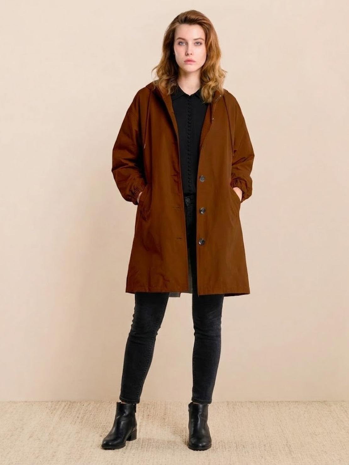 Kurtka Przeciwdeszczowa Rain Couture - Modna, Oversized i Wodoodporna