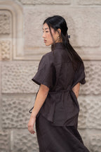 Camisa Yao Choco (100% Lino)
