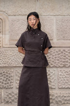 Camisa Yao Choco (100% Lino)